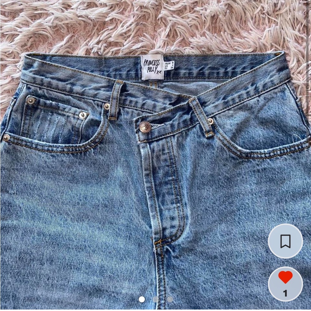 Princess Polly Light Blue Denim Jeans